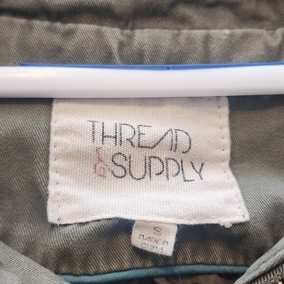 THREAD & SUPPLY military distressed jacket size small l - Picture 3 of 6